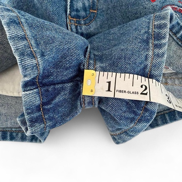 U.S. Polo Assn. Girl's Vintage y2k Butterfly American Flag Denim Shorts Size 6 - Picture 12 of 14